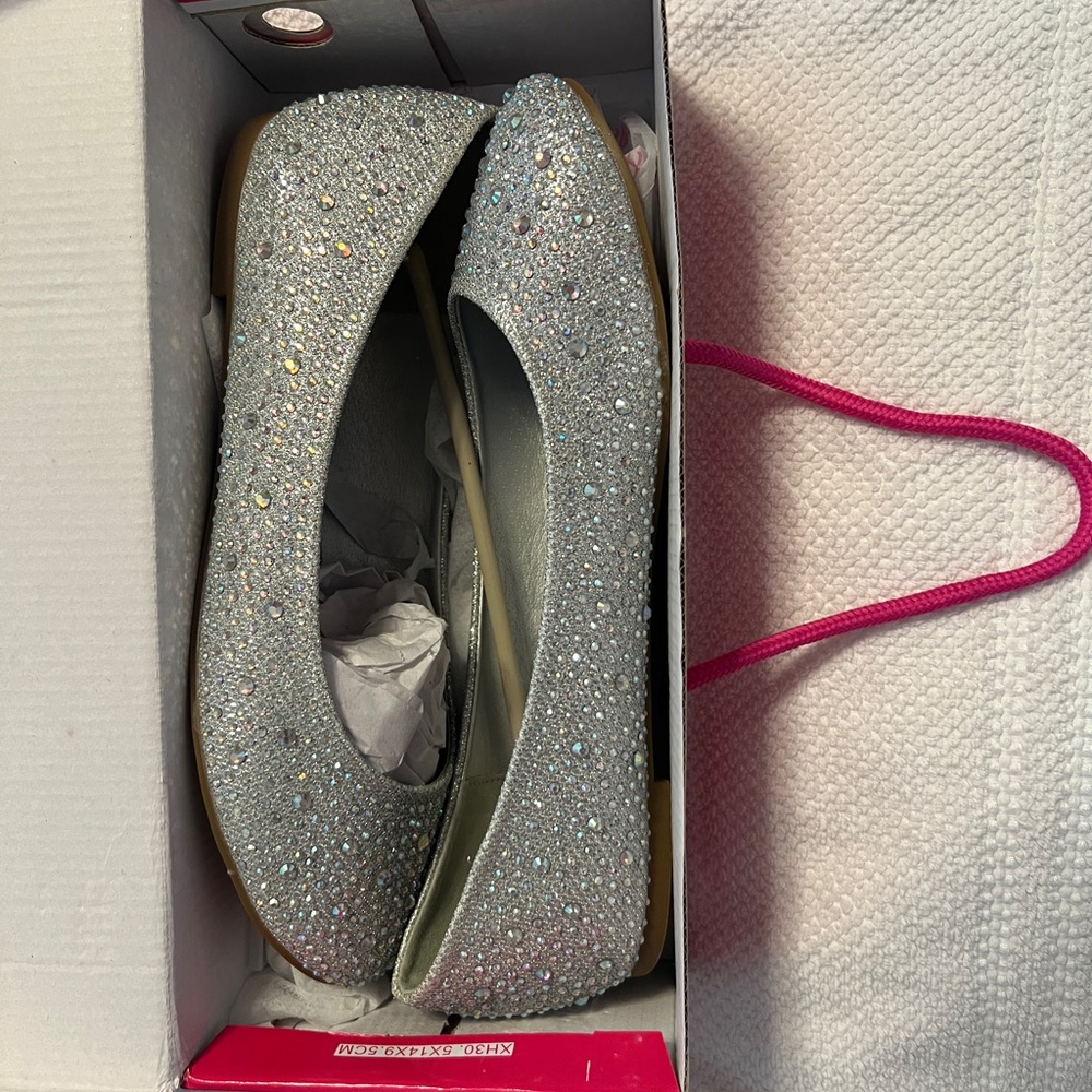 NWT Rhinestone ballet flats size 9.5 - Picture 3 of 7